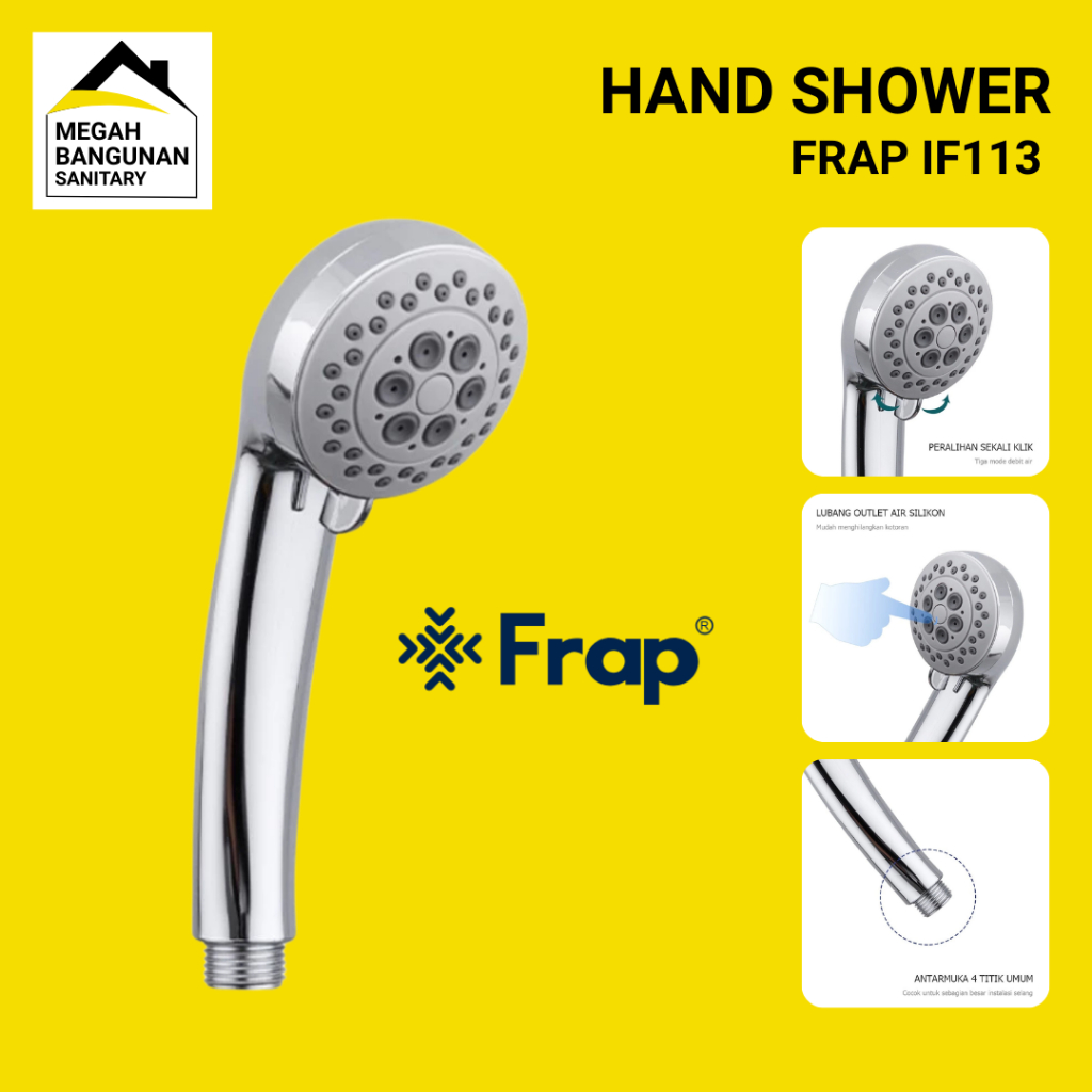 Kepala Shower Frap IF113 Hand Shower 3 Mode Kamar Mandi
