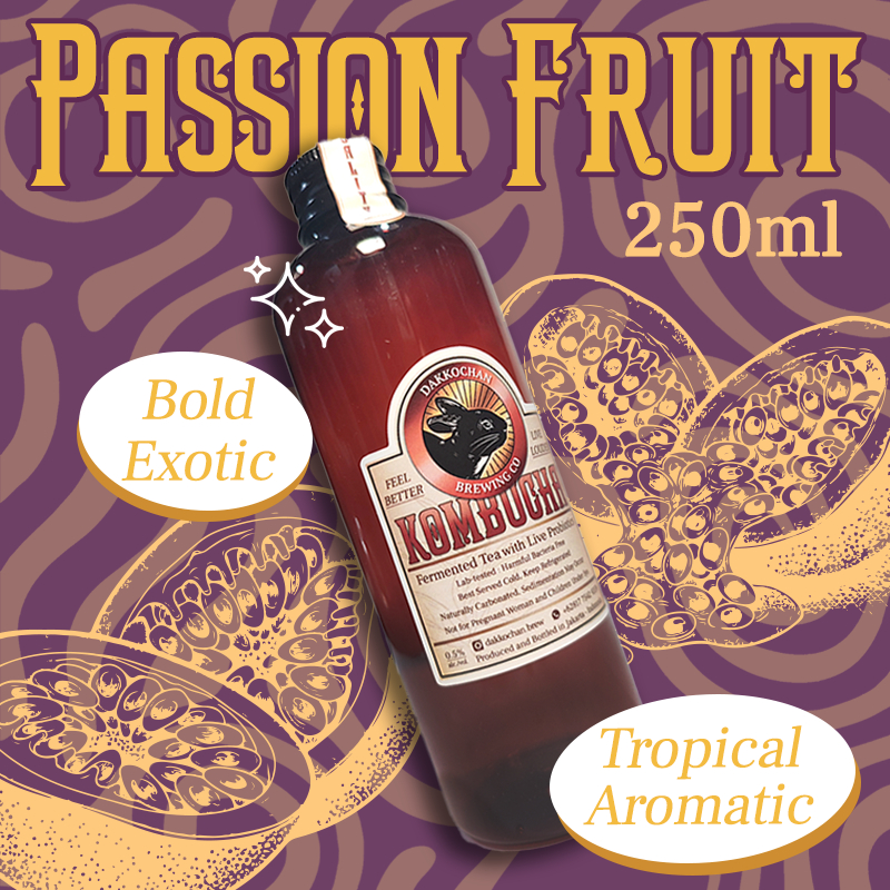 

Dakkochan Kombucha Passion Fruit 250ml