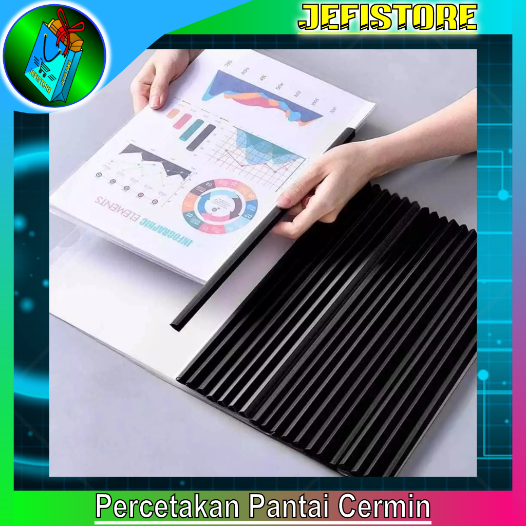 

Jilid Kliping/ Binder Slide termasuk tulang kliping, mika, kertas jeruk dan staples - Jefistore Pantai Cermin