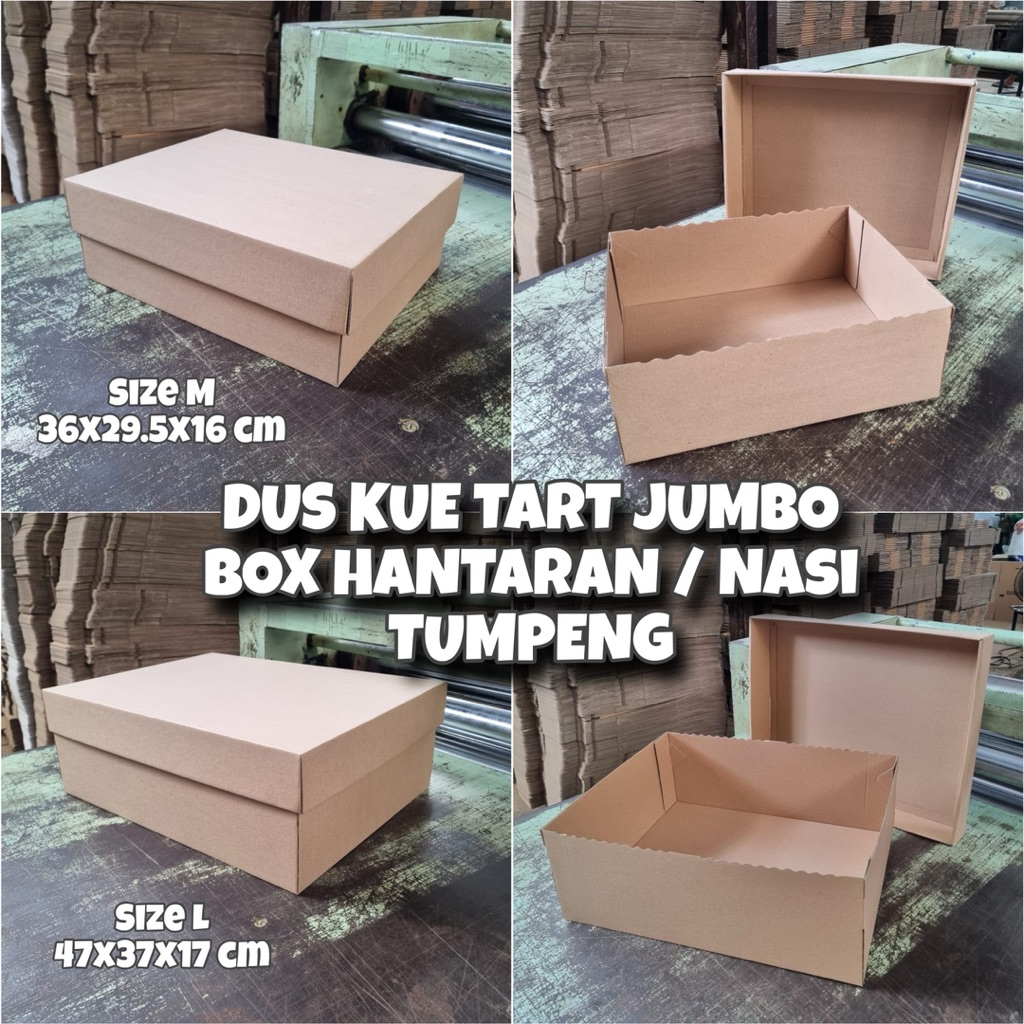 

Dus Kue Tart Ukuran JUMBO Tutup Pisah | Dus Hampers Size Besar | Box Nasi Tumpeng Besar Dus Hajatan Hantaran | Big Cake Box