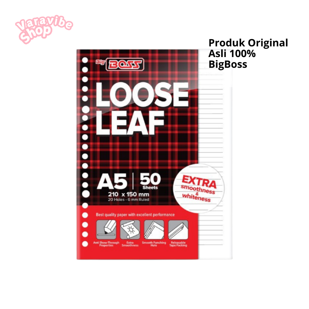 

Loose Leaf Binder Garis A5 20 Ring B5 26 Ring Kertas Isi File Binder Note A5 B5 Berkualitas