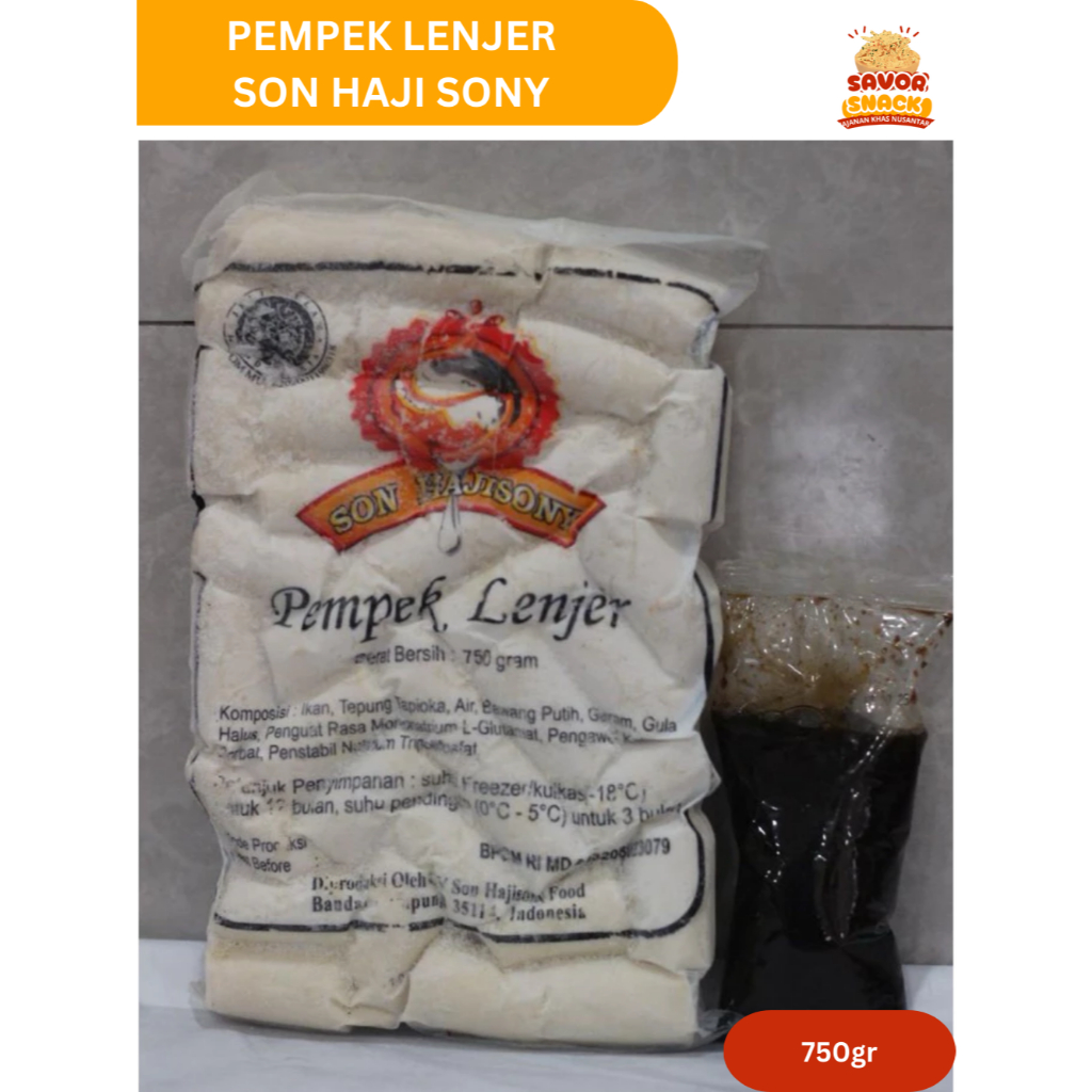 

[ASLI] Pempek Lenjer Biasa Son Haji Sony 750gr