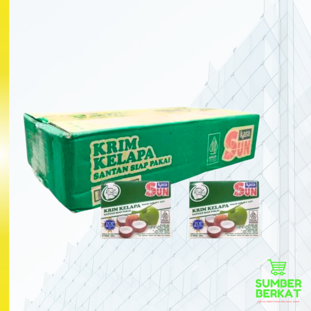 1 Dus SUN KARA Santan 200ml 12pcs