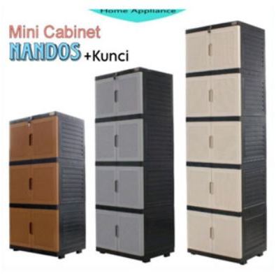CARGO Lemari Pakaian TABITHA NANDOS Plastik 2susun 3 Susun / 4 Susun / 5 susun Kunci TABITA / Lemari