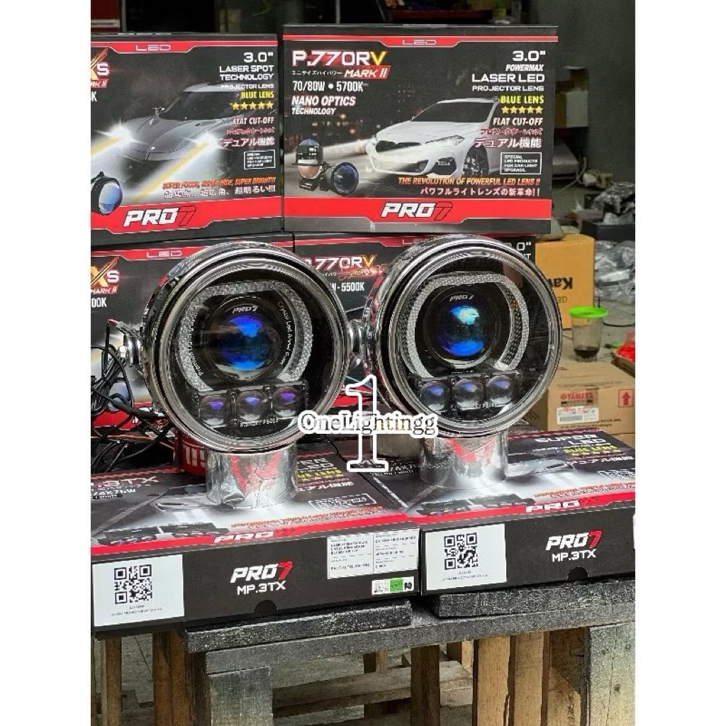 LAMPU BILED PRO7 SET MINILASER PRO7 3MATA