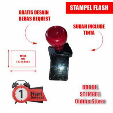 

Cetak Stempel Flash Otomatis Kotak 2.7 x 4.3 cm