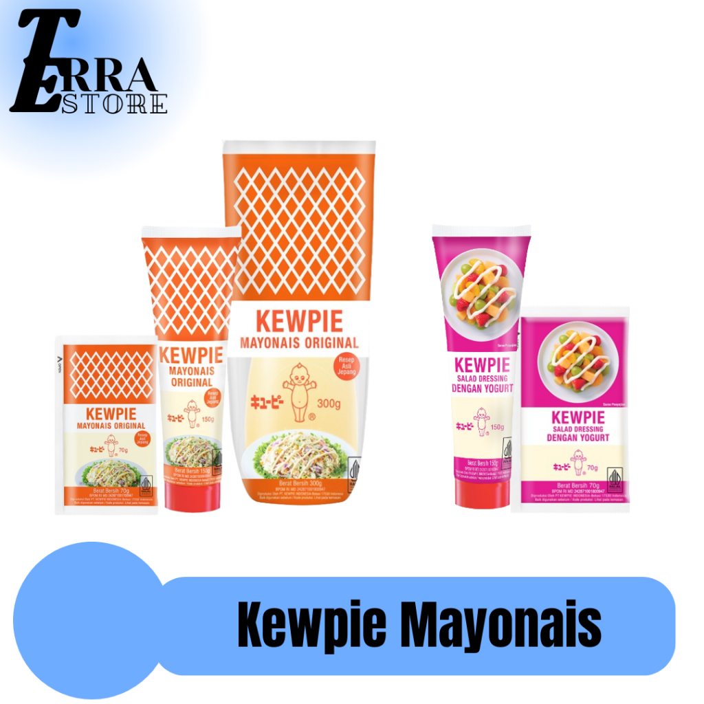 

KEWPIE MAYONAIS / KEWPIE SALAD DRESSING / Kewpie Mayonais Original / Kewpie Salad Dressing Dengan Yogurt