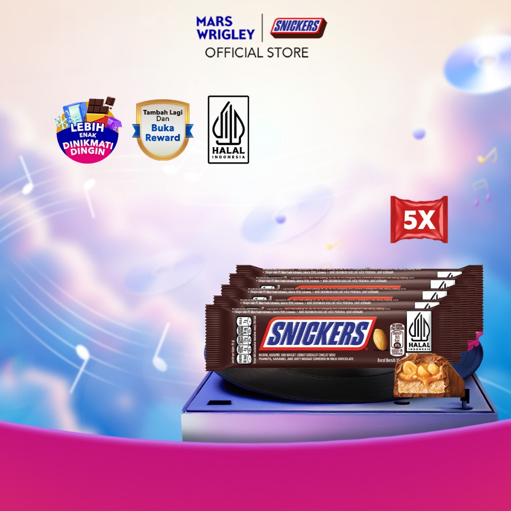 

SNICKERS Peanut Original 35gr X5