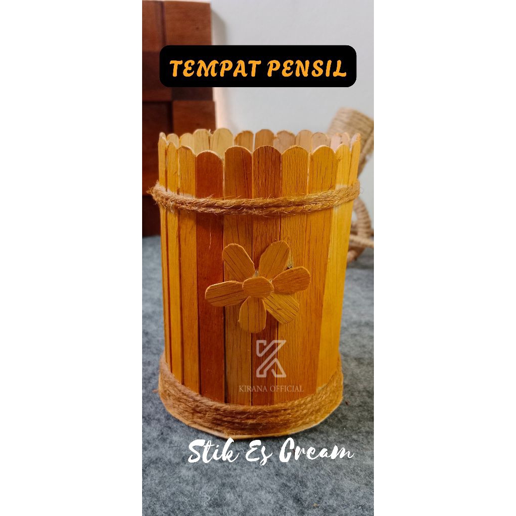 

Prakarya Tempat Pensil bahan stik es cream