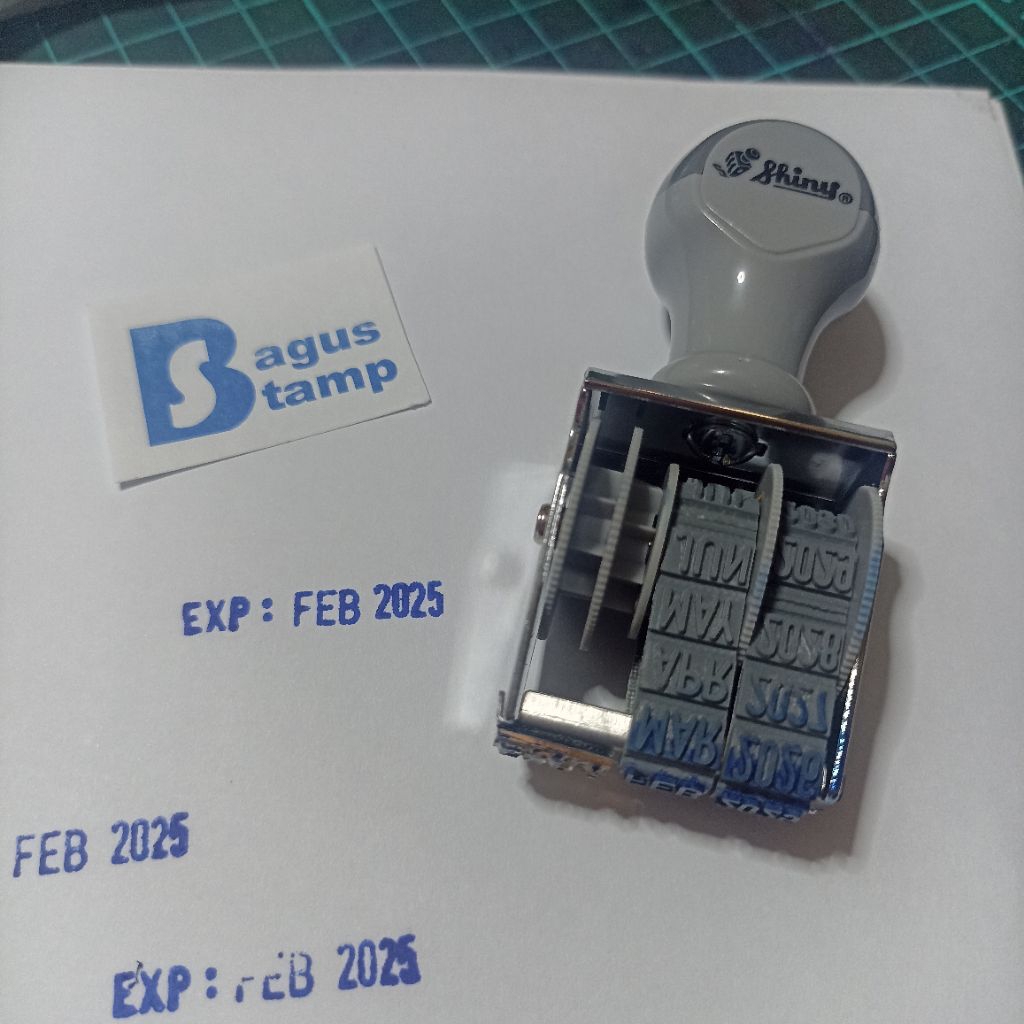 

Stempel Expired / EXP Format Bulan & Tahun