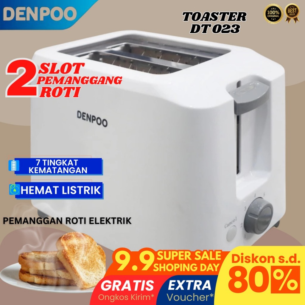 TOASTER-PEMANGGANG ROTI DENPOO DT 023