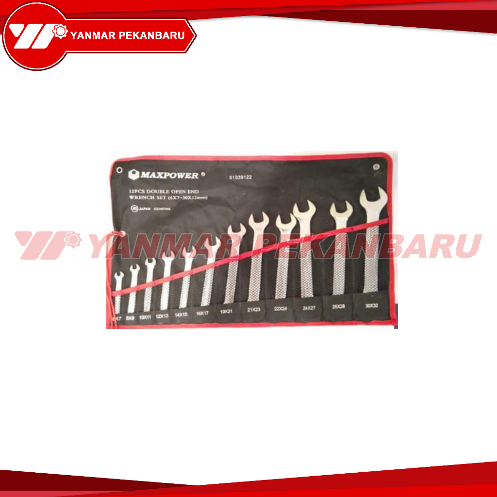 Kunci Ring Set 12 Pcs/Set 6-32 mm MAXPOWER