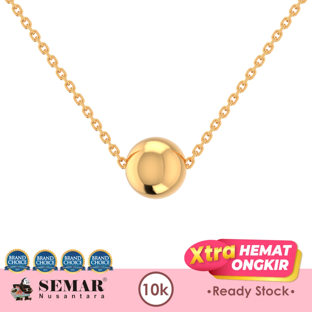 Kalung Emas Cassano Bola Gold 10K Semar Nusantara