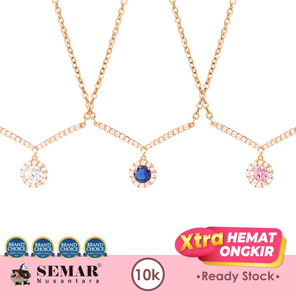 Kalung Emas Villia Round Gold 10K Semar Nusantara