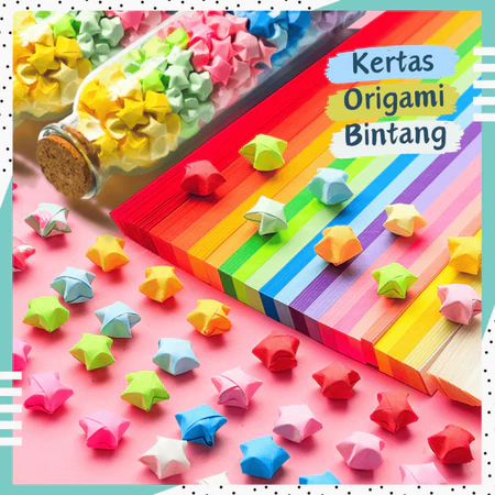

540pcs Kertas Origami Bintang/Craft Crafting Stuff DIY/Kertas Bintang Warna Warni /23 Jenis Strip Origami Bintang