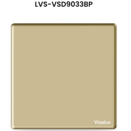 Blank Plate Lavish Series 1G Gold/Plat Kosong Penutup Saklar/Stop Kontak Premium GD-LVS-VSD9033BP