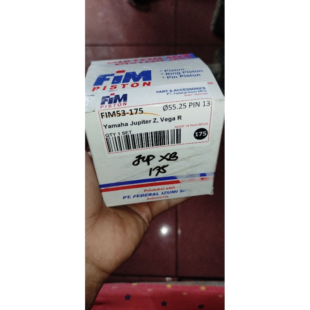 piston FIM jupiter 55,25 mm pin 13 komplit ring+pin
