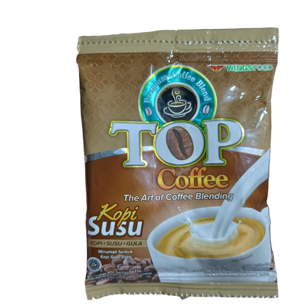 

Kopi TOP Coffe Susu Sachet 31gr Kopi Susu Gula 3in1