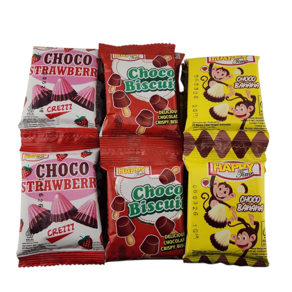 Happy Time Choco Crispy Biscuits - Netto 10bks x 8 gr