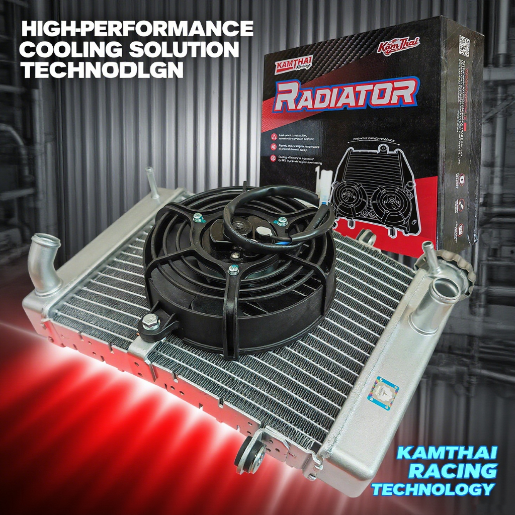 KAMTHAI Racing Radiator big besar jumbo 1 kipas jupiter mx king 150 mx king racing.