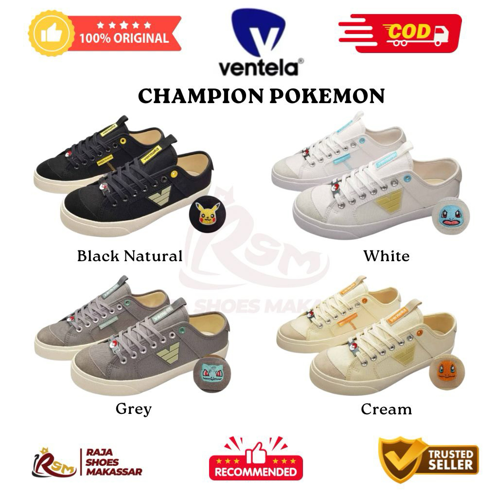 (ASLI-COD) Sepatu Ventela Champion  - Ventela Shoes - Ventela Makassar - Sepatu Ventela Shoes - Sepa