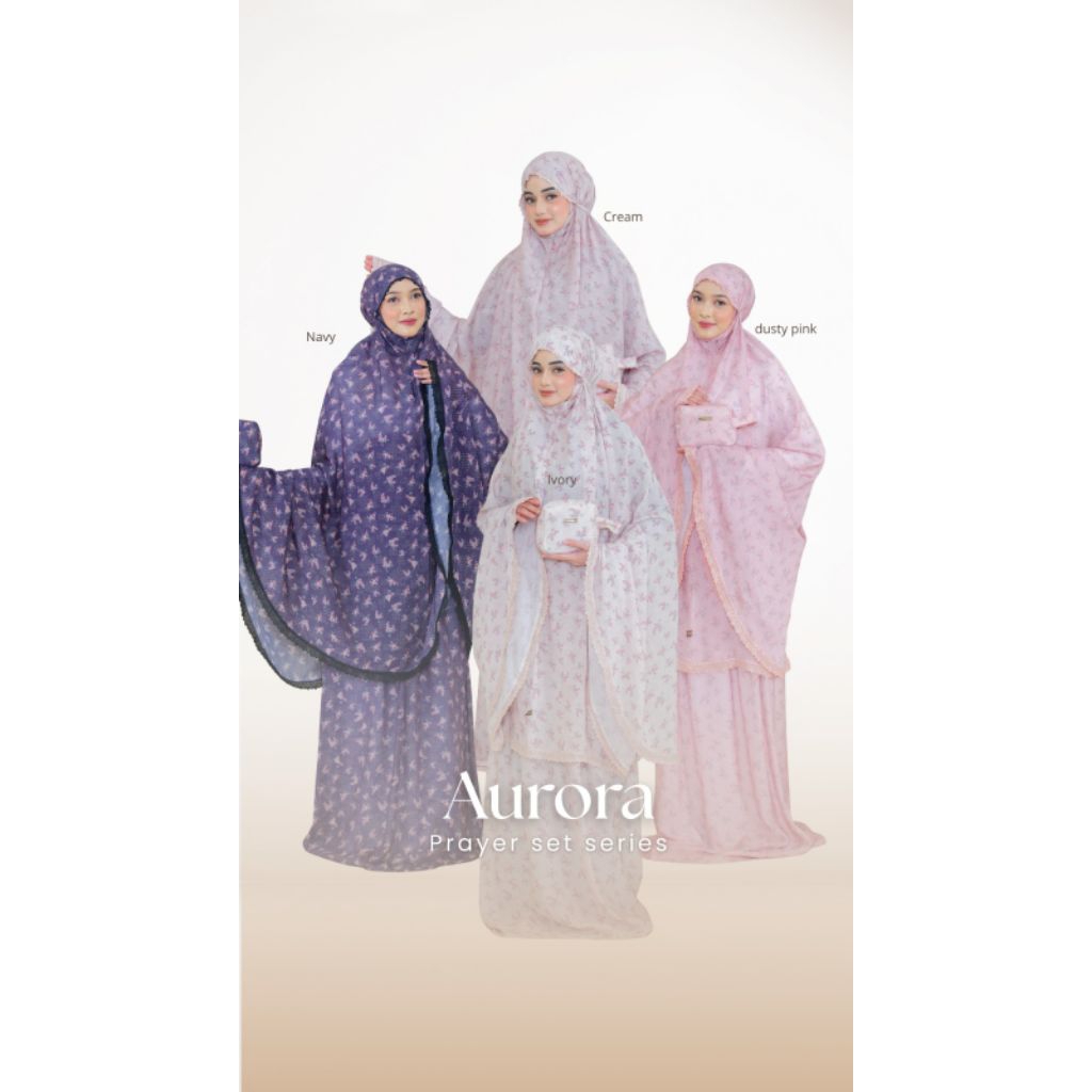 Mukena Travelling Mini Terbaru Aurora Cotton Silk Crinkle