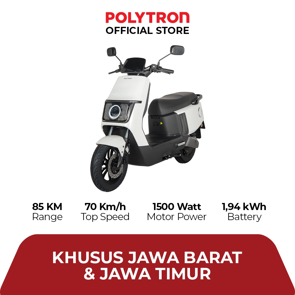 POLYTRON Fox 200 Electric Sepeda Motor Listrik - OTR Jawa Barat & Jawa Timur