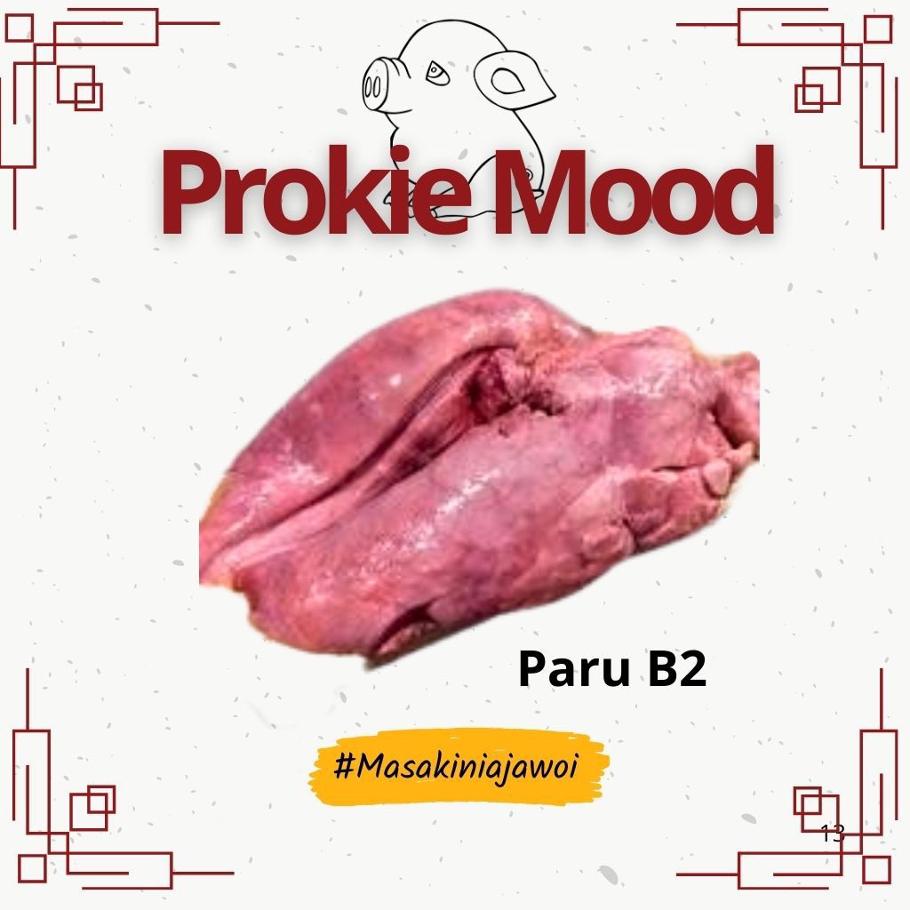 

Paru Babi mentah