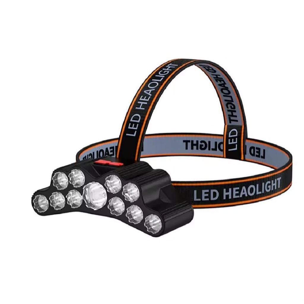 SENTER KEPALA 11 LED CHARGER SUPER TERANG