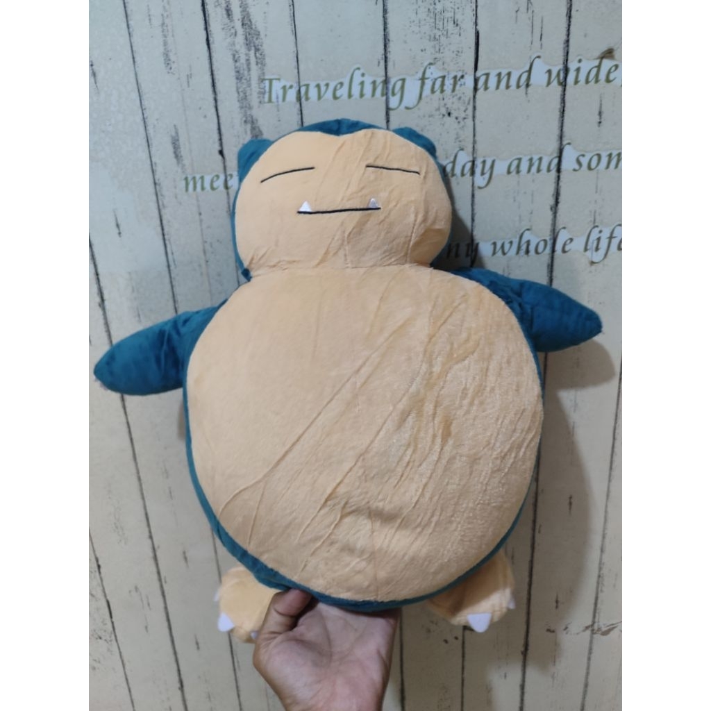 boneka snorlax pokemon uk jumbo size 40cm banpresto