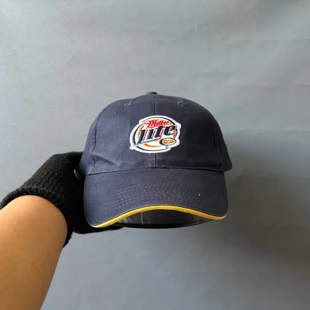 Topi Vintage Cap Unisex Pria Wanita MILLER - Lite Navy