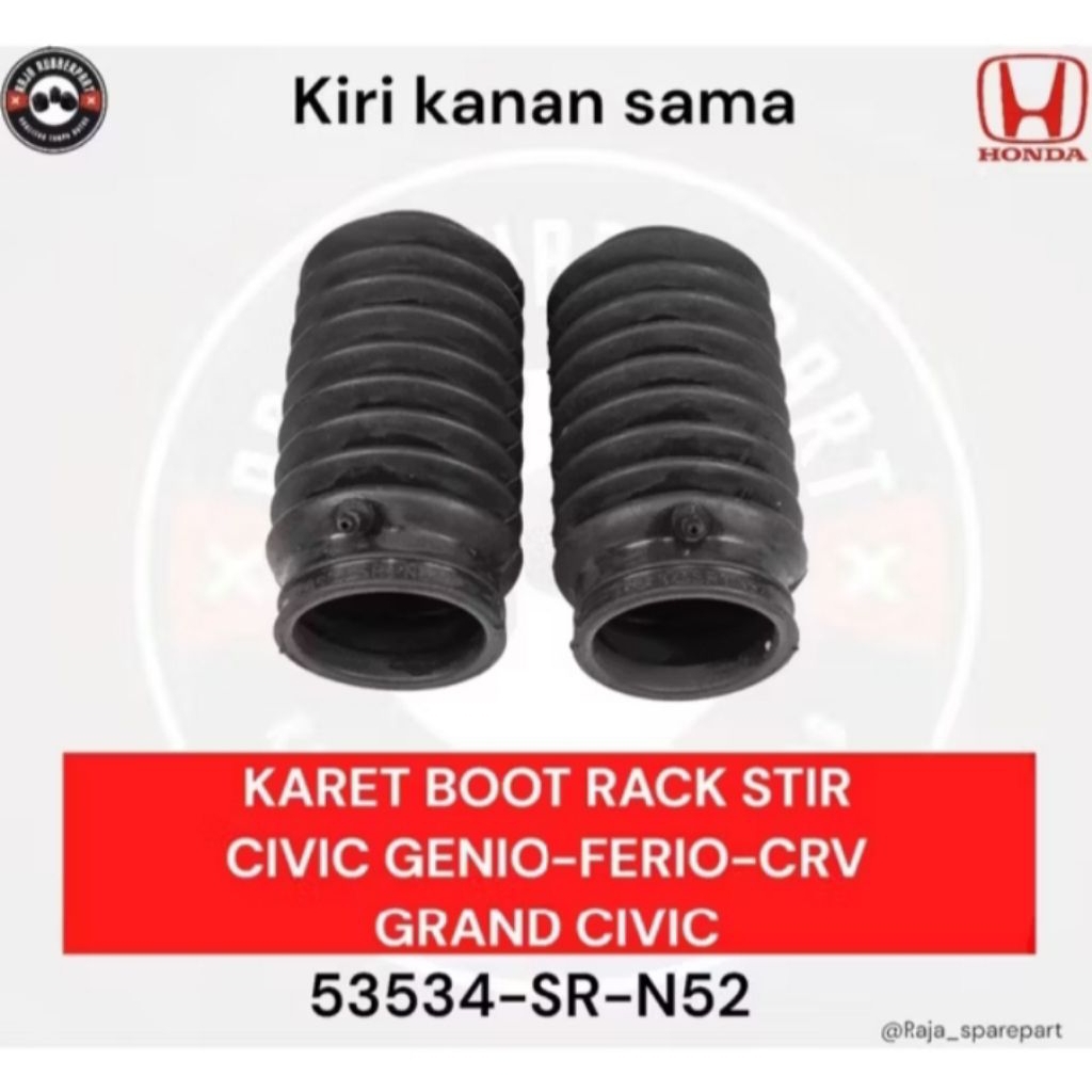 karet rack stir steering rack end civic ferio- civic genio- estilo 92-97