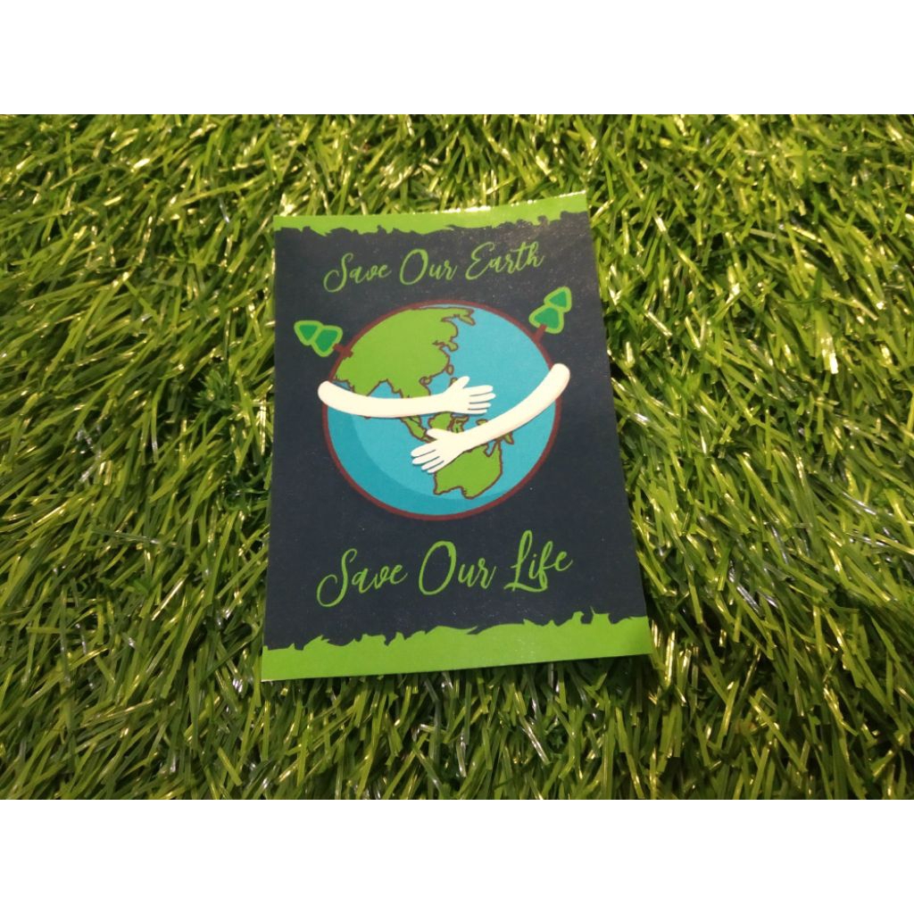 

stiker vinyl go green