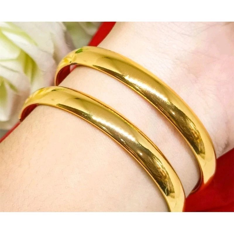 Gelang Tangan Keroncong Polos Bahan Titanium
