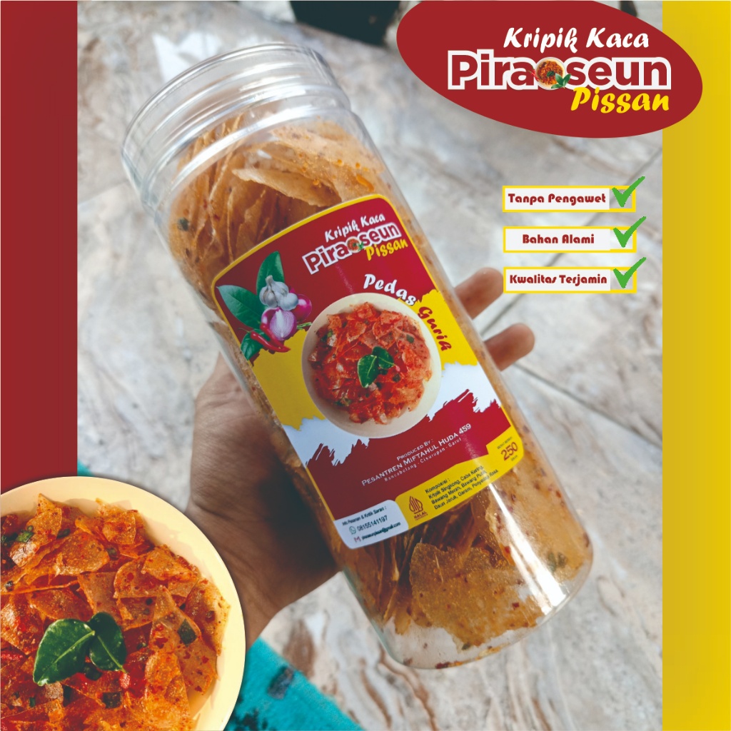 

Kripik Kaca I Kirca 250 gram (Kemasan Toples) Special Edition - Piraoseun Pissan