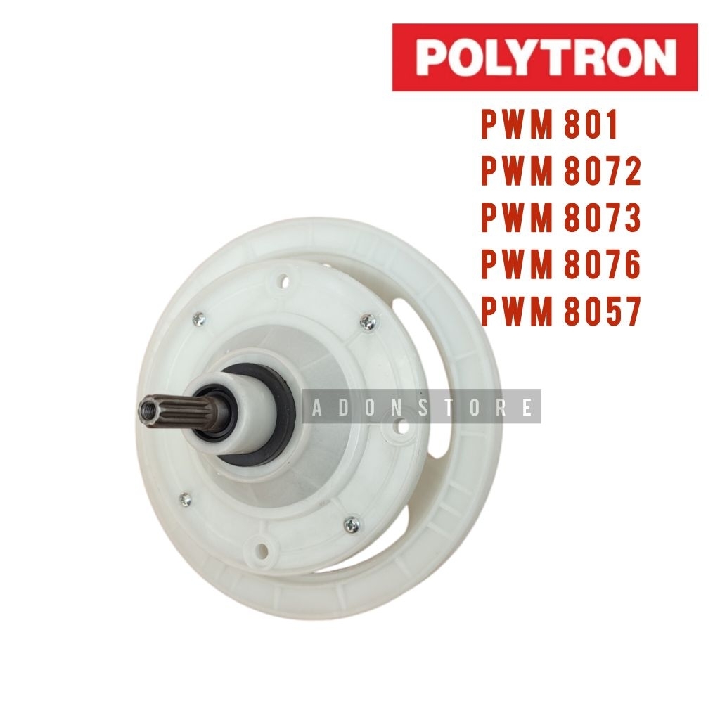 GEARBOX POLYTRON 8 KG PWM 801 8072 8073 8076 / GIRBOK MESIN CUCI 2 TABUNG POLITRON PWM801 PWM8072 PW