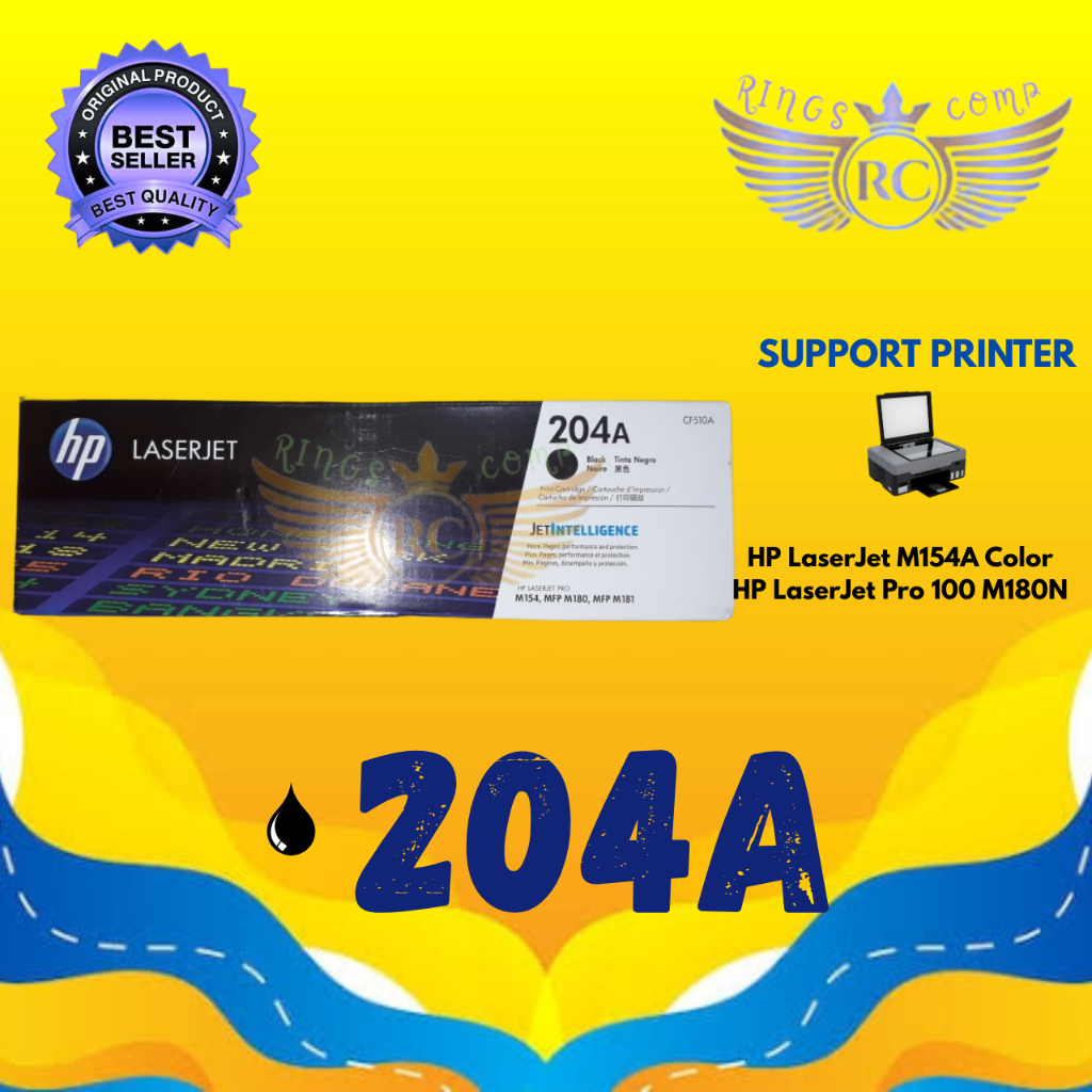 Toner HP 204A Cartridge Printer Pro M181FW, M154A