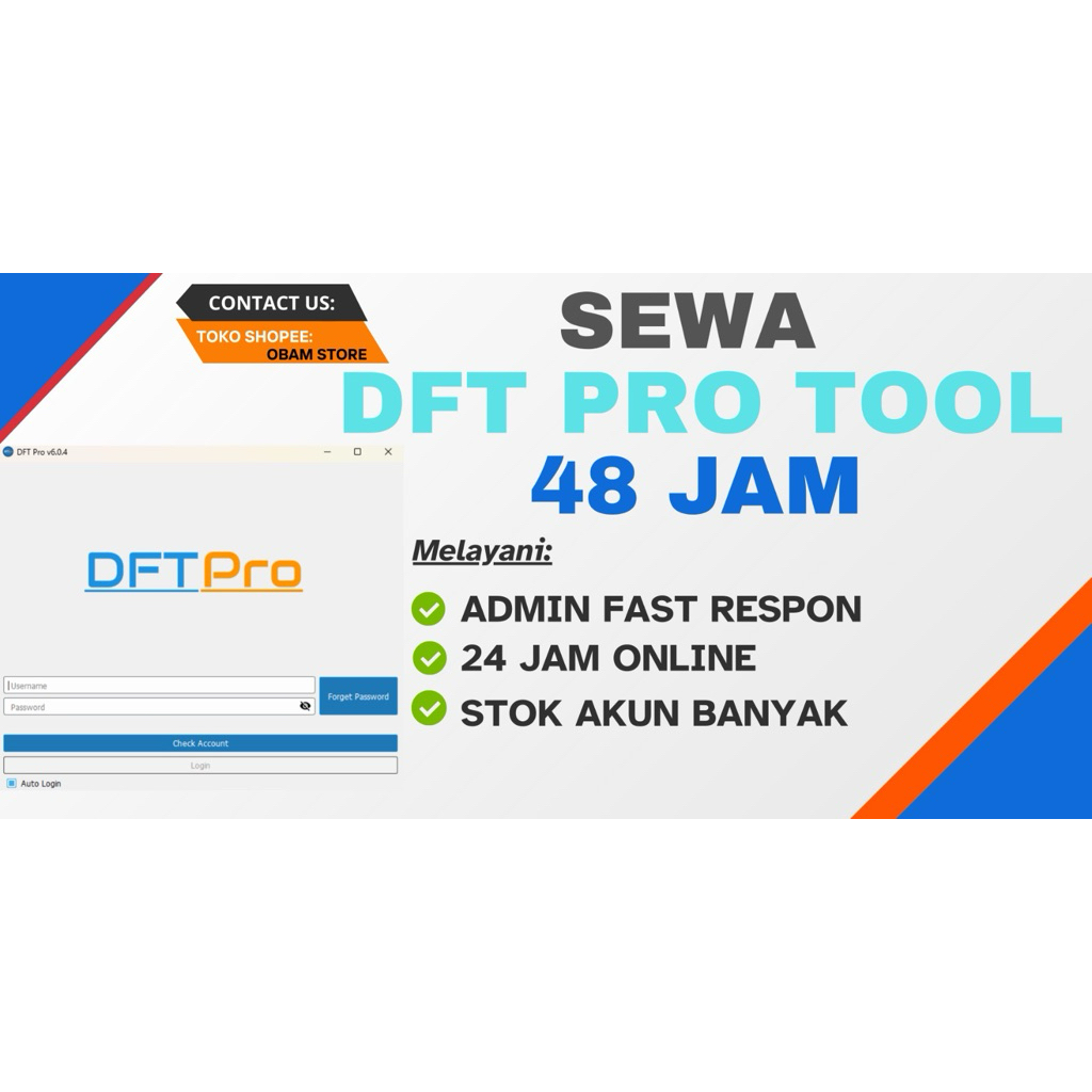 SEWA DFT PRO TOOL 48 JAM (FAST RESPON)
