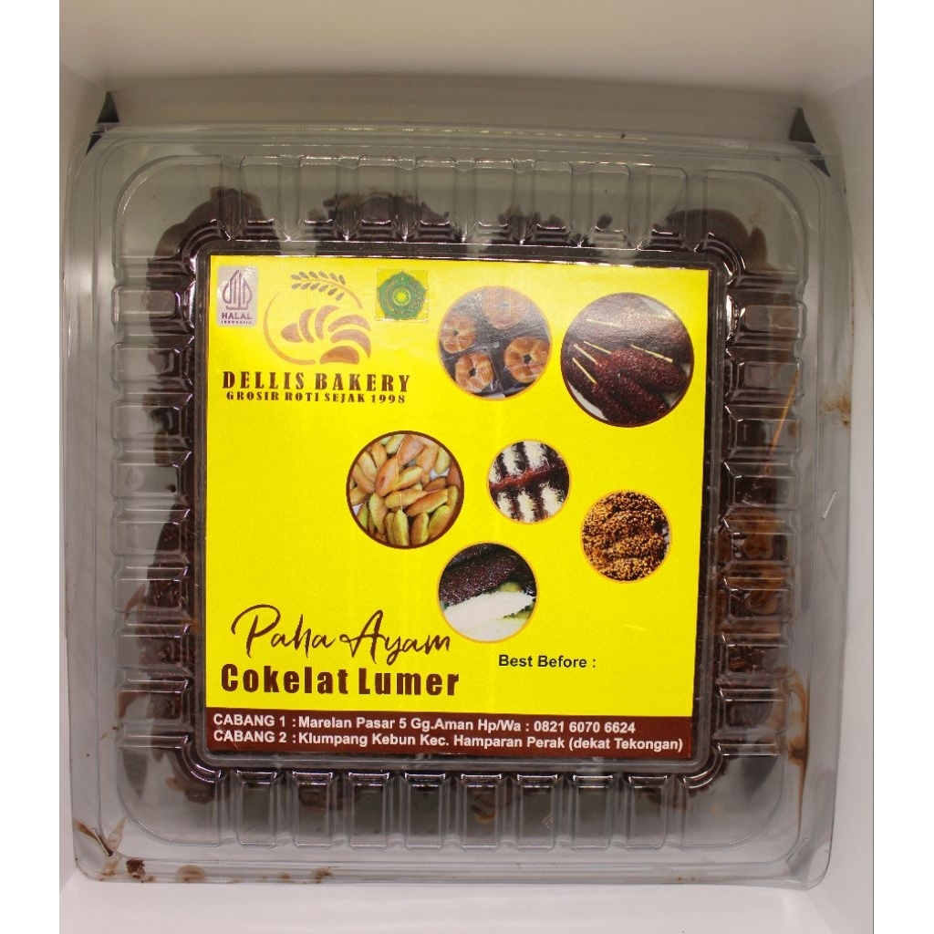 

Donat Paha Ayam Coklat Lumer Dellis Bakery
