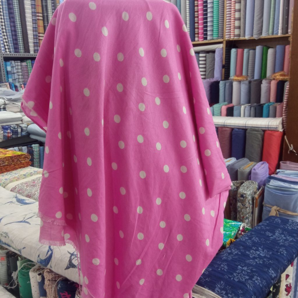 KAIN KATUN RAYON POLKADOT PTH PREMIUM GARMENT