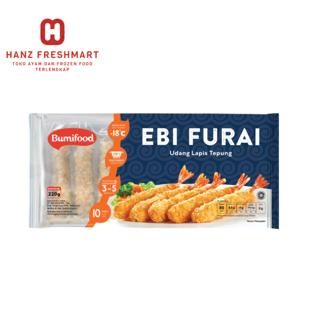

Bumifood Ebi Furai 220gr - Hanz Freshmart