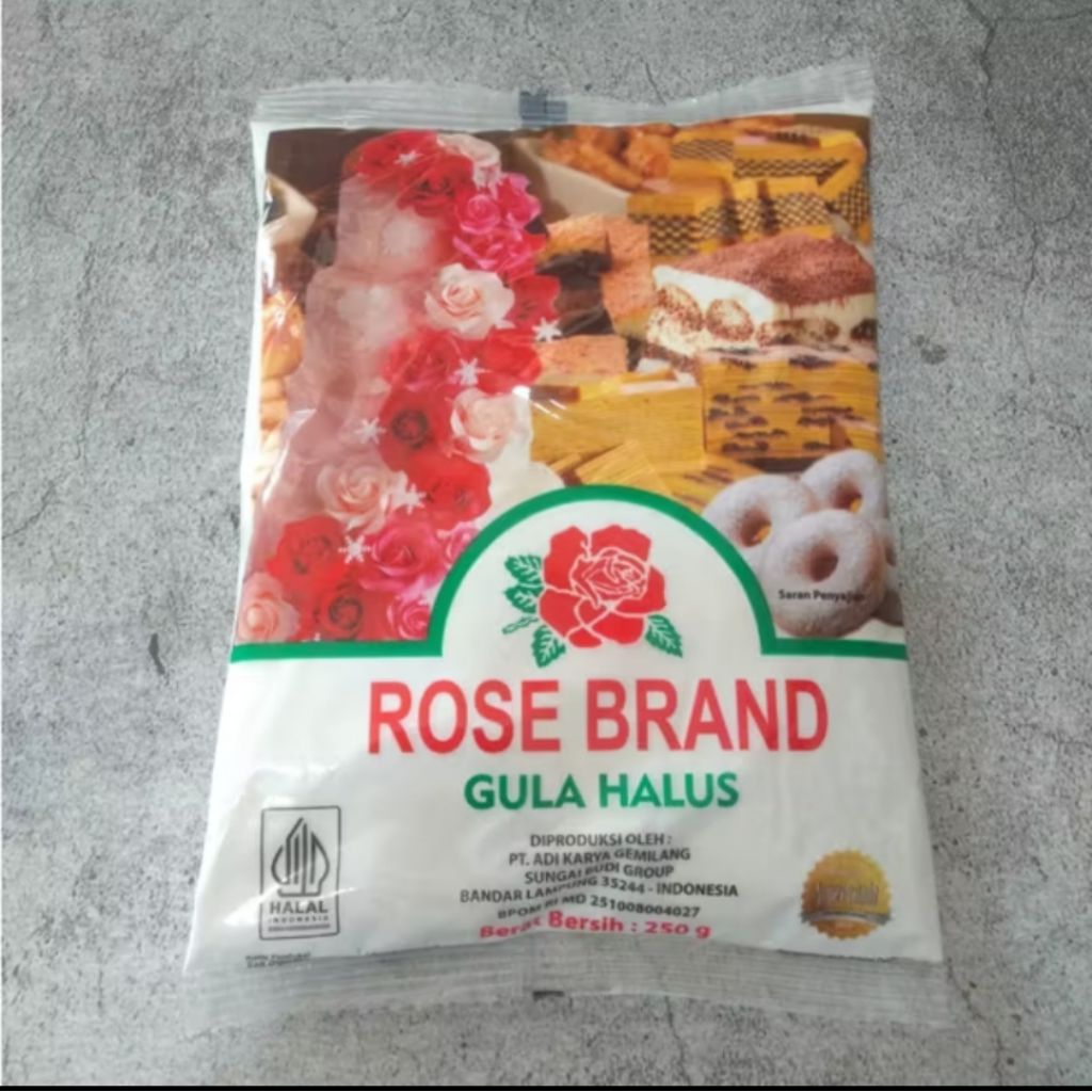 Rose Brand Gula Halus 250gr / Gula Halus RoseBrand 250 gram