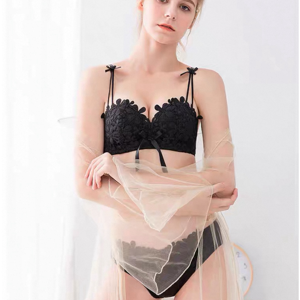 BRA SET (K-BS62) SEXY STYLE TANPA KAWAT BUSA PUSH UP NORMAL