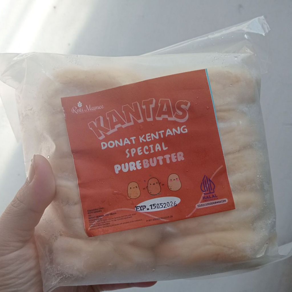 

kantas donat frozen pure butter / donat kentang