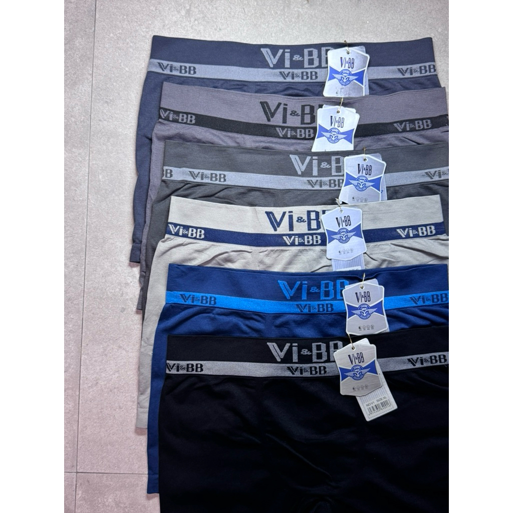 1 PCS CD Boxer Pria Vi & BB V1 Bahan Katun Polyester XL