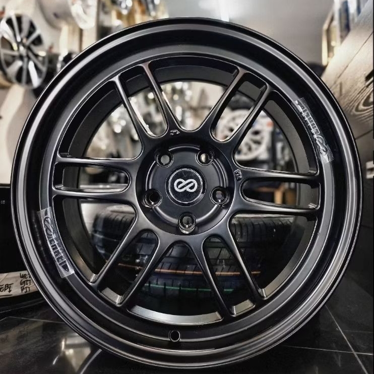 Velg RPF1 Black Gloss Ring 18 PCD 5x114,3 ET38 untuk Civic, Mazda 6, X-Trail