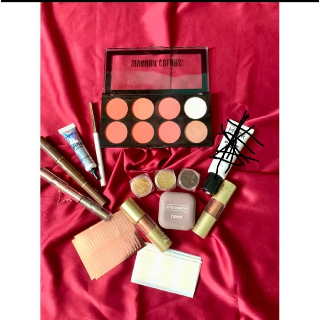 SET MAKEUP BLUSH ON / BROW IT / GLITTER / EYE SCOT