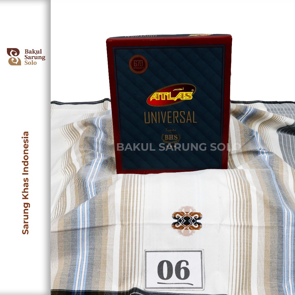 Sarung ATLAS Universal Songket 670 Motif Khas BHS