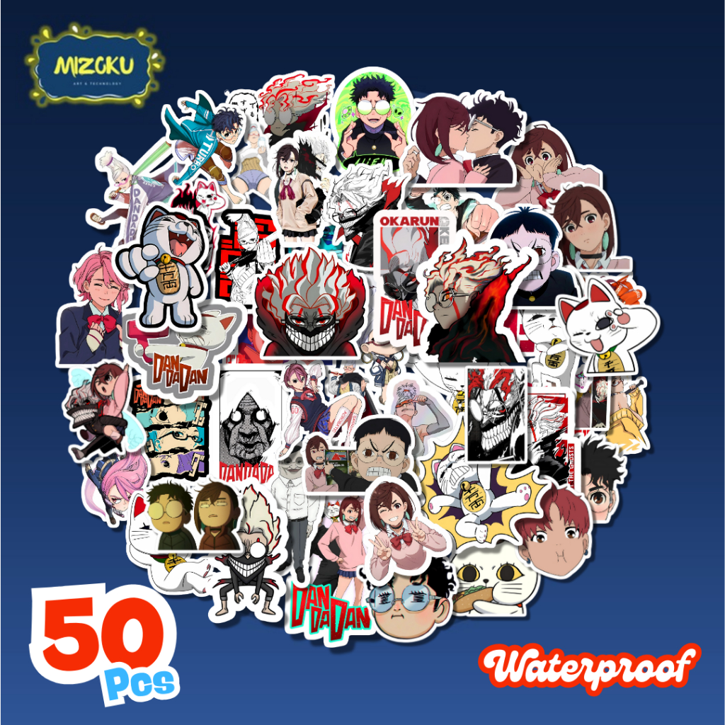 

STICKER PACK ANTI AIR ANIME DANDANDAN UNTUK SCRAPBOOK | TUMBLER | HP | LAPTOP | KOPER | HELM | MOTOR | WATERPROOF