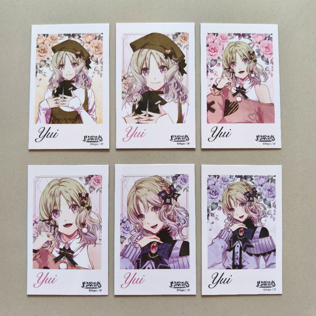 Official Merch Diabolik Lovers Yui Komori Polaroid Card Kartu Polaroid Yui Princess Collection